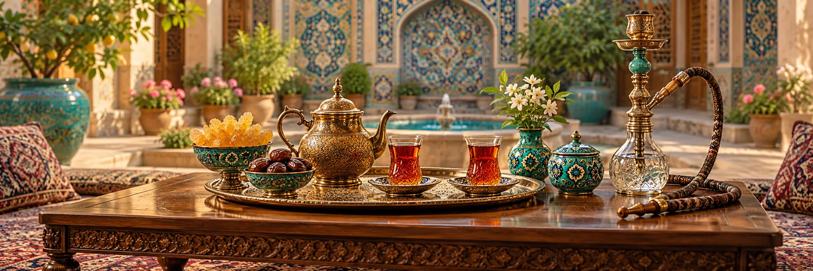 فضای کافه سنتی ترنج